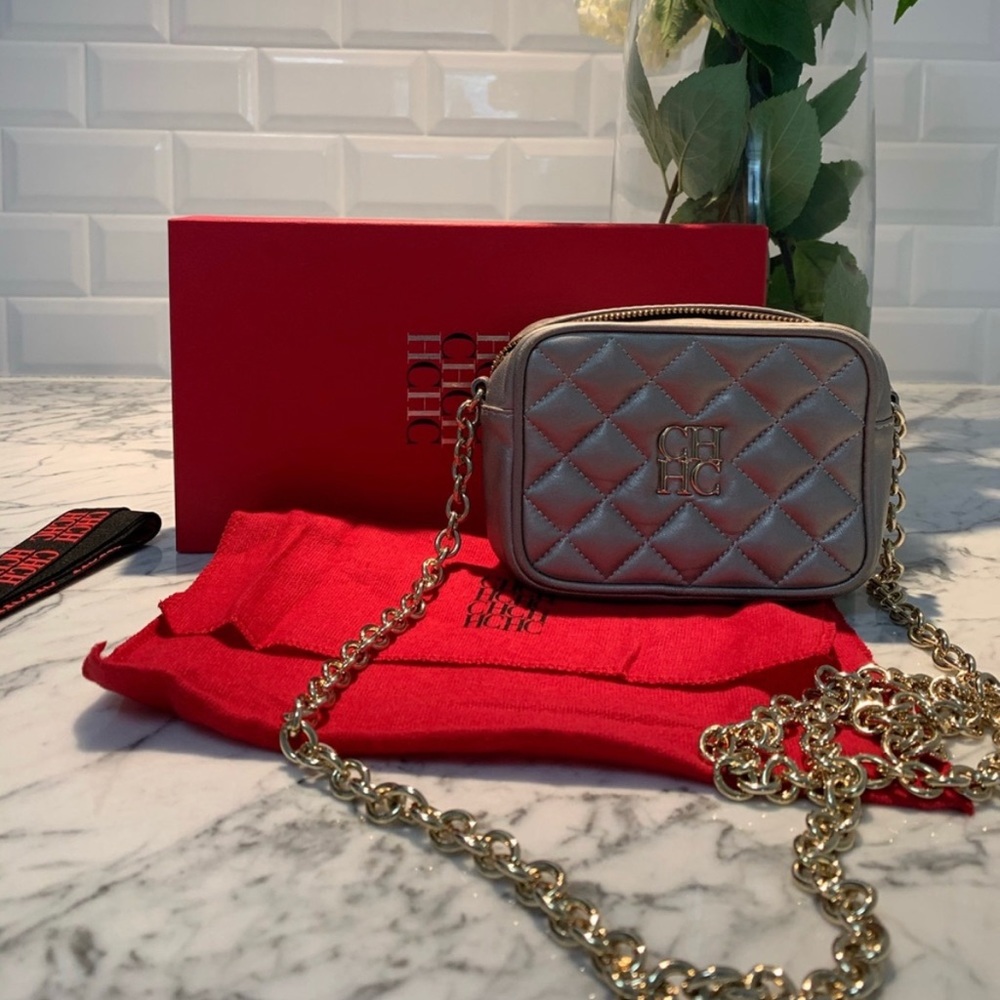 Stunning Carolina Herrera Leather Crossbody Mini